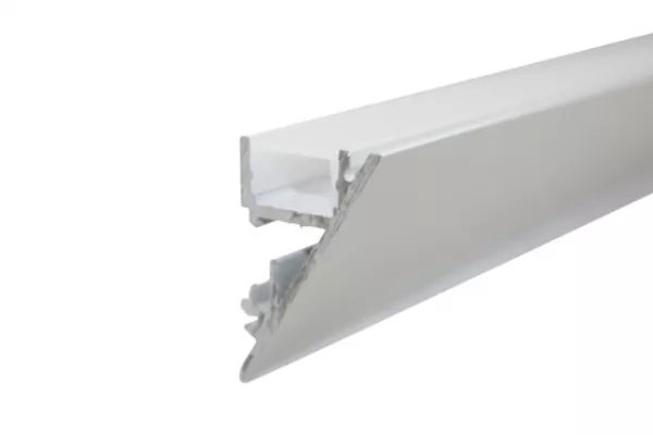Aluminum Wall Profile Sloping 37,2x23,4mm anodized for LED Strips